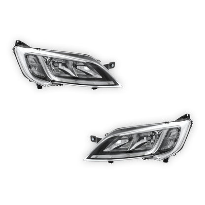 Vauxhall Movano MK3 Chrome Headlights 2021 - 2026 OEM-Style Aftermarket Left & Right