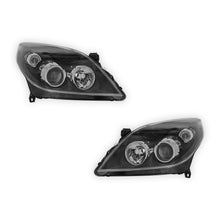 Vauxhall Vectra C Black Headlights 2005 - 2009 OEM-Style Aftermarket Left & Right