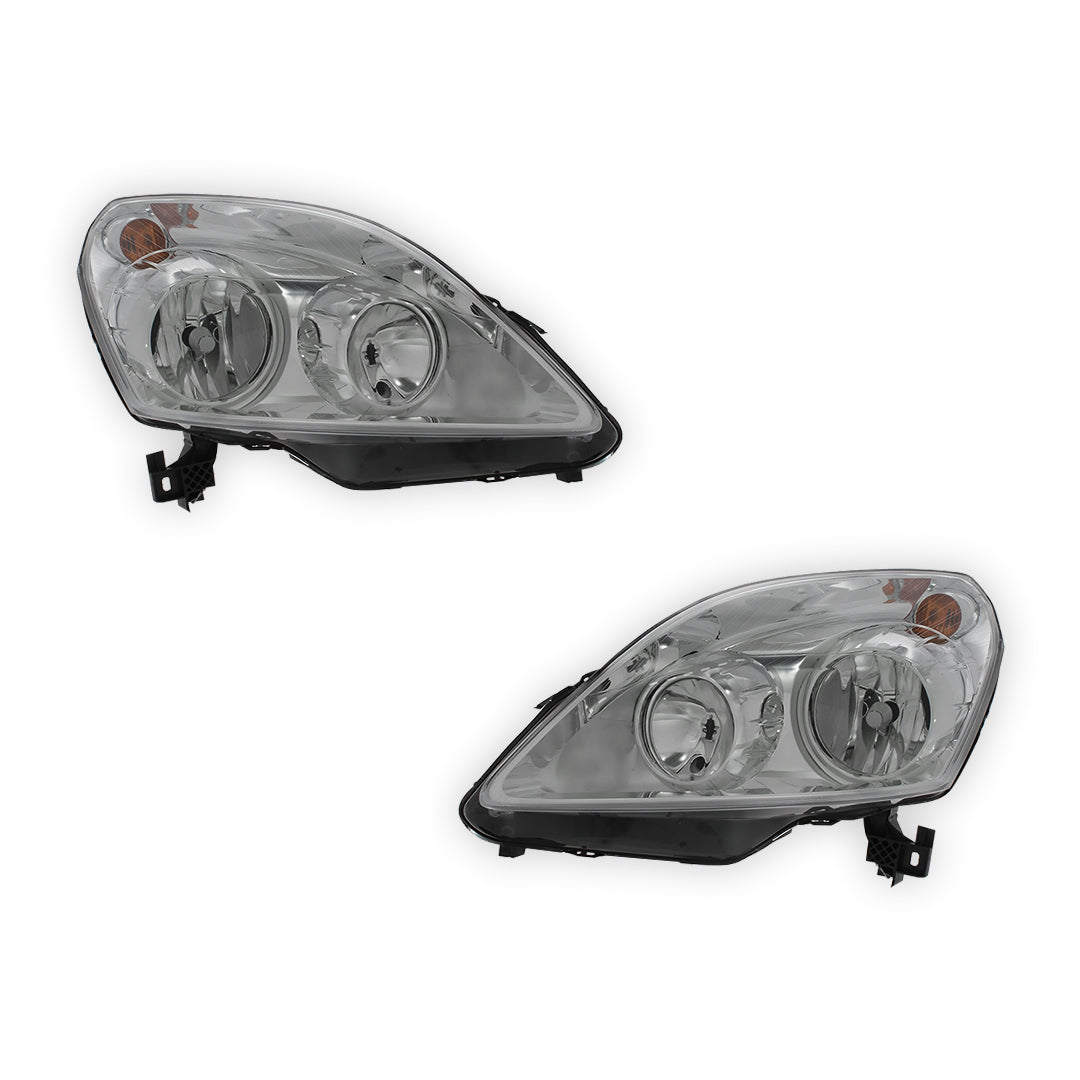 Vauxhall Zafira B MK2 Chrome Headlights 2008 - 2014 OEM-Style Aftermarket Left & Right