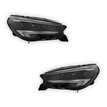 Vauxhall Corsa F Black Headlights 2019 - 2024 OEM-Style Aftermarket Left & Right