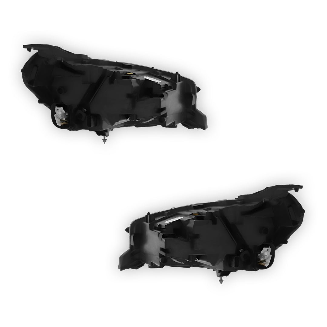 Vauxhall Corsa F Black Headlights 2019 - 2024 OEM-Style Aftermarket Left & Right
