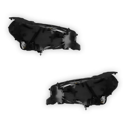 Vauxhall Corsa F Black Headlights 2019 - 2024 OEM-Style Aftermarket Left & Right