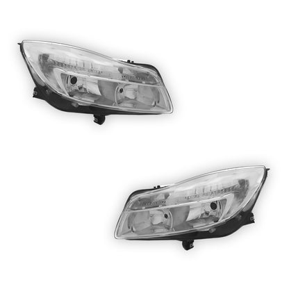 Vauxhall Insignia A Chrome Headlights 2008 - 2014 OEM-Style Aftermarket Left & Right