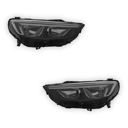 Vauxhall Insignia Black Headlights 2017 - 2021 OEM-Style Aftermarket Left & Right