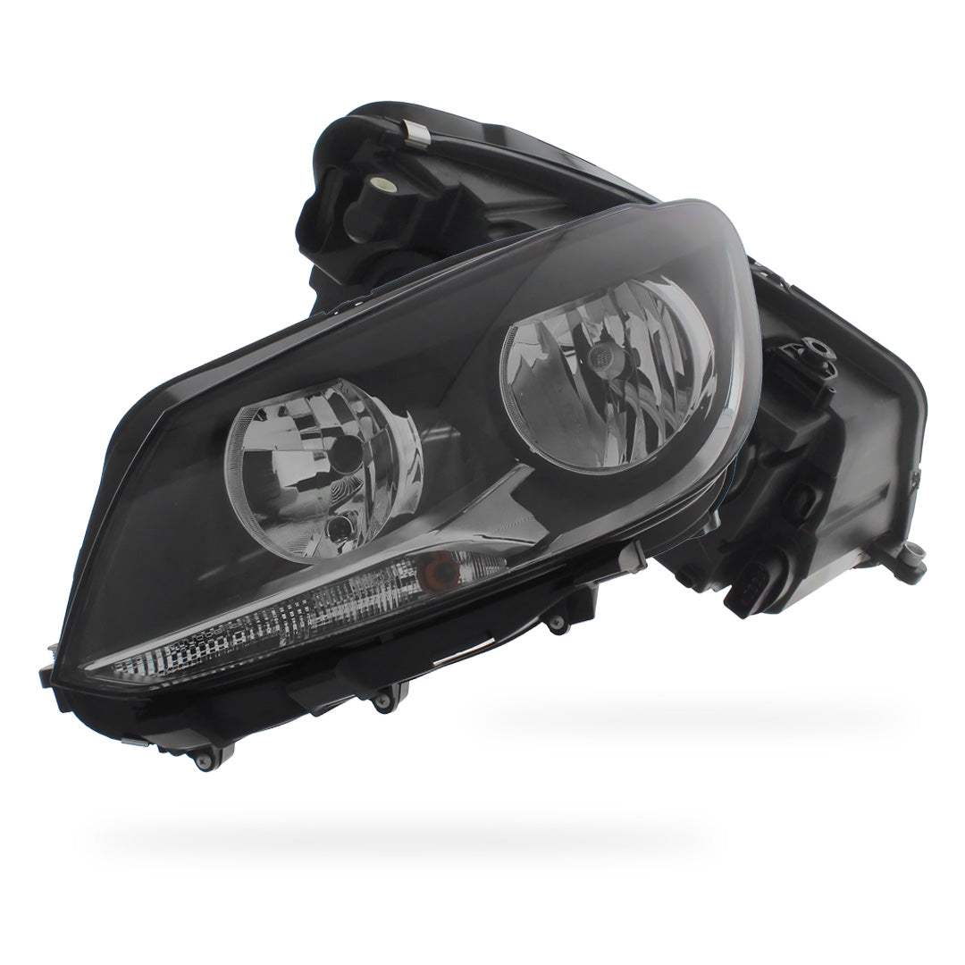 Volkswagen Caddy With Twin Reflector Indicator at Bottom Black Headlights 2010 - 2016 OEM-Style Aftermarket Left & Right