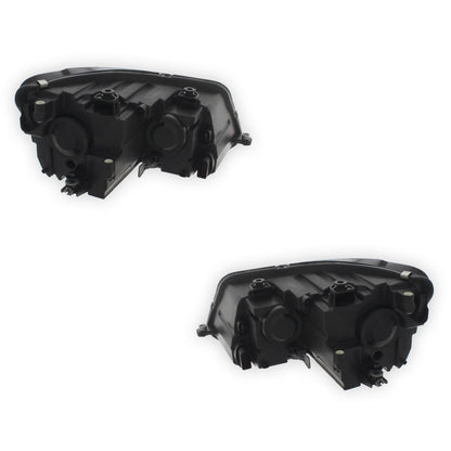 Volkswagen Caddy With Twin Reflector Indicator at Bottom Black Headlights 2010 - 2016 OEM-Style Aftermarket Left & Right