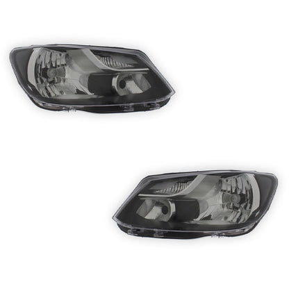 Volkswagen Caddy With Indicator at Top Black Headlights 2010 - 2016 OEM-Style Aftermarket Left & Right