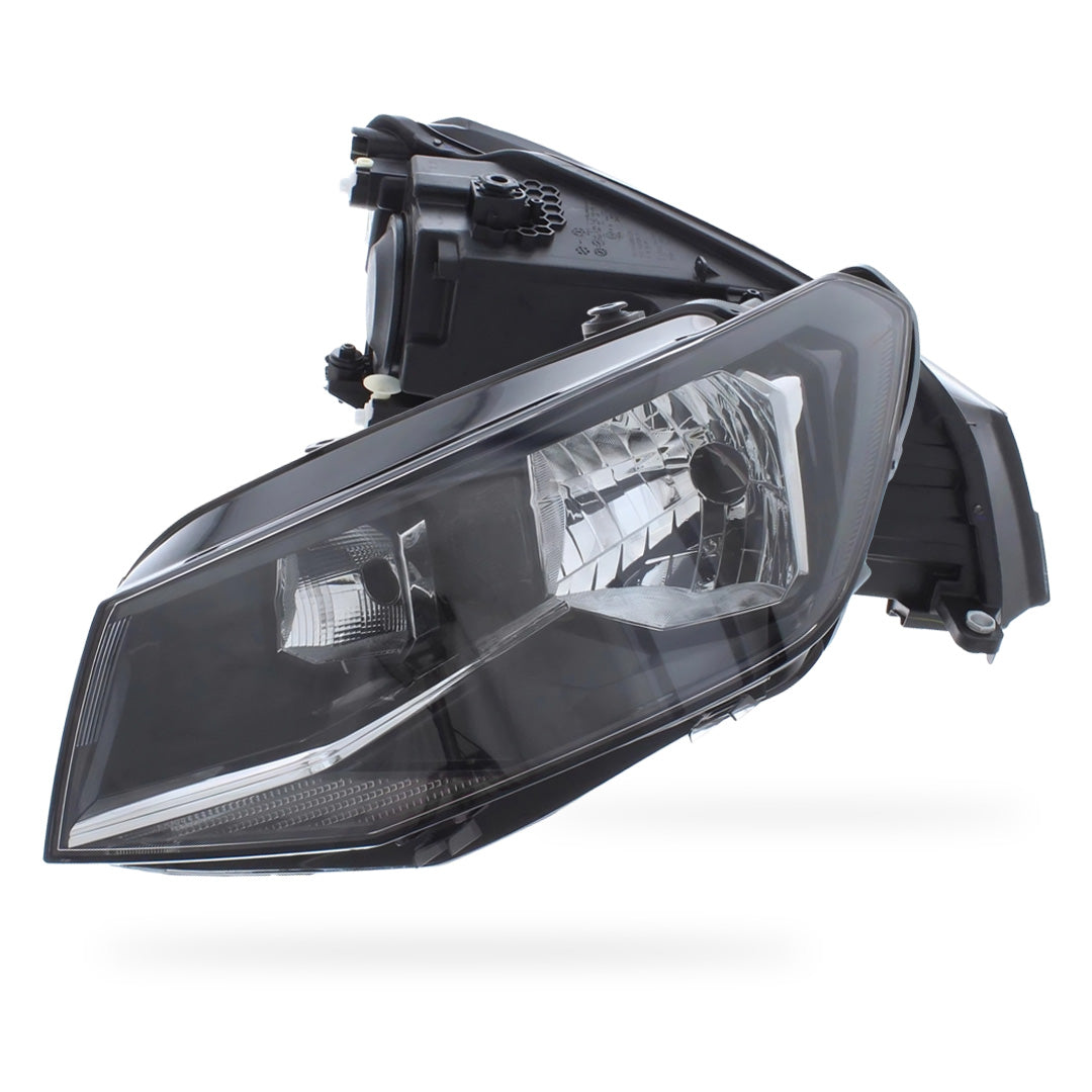 Volkswagen Caddy Black Headlights 2015 - 2021 OEM-Style Aftermarket Left & Right