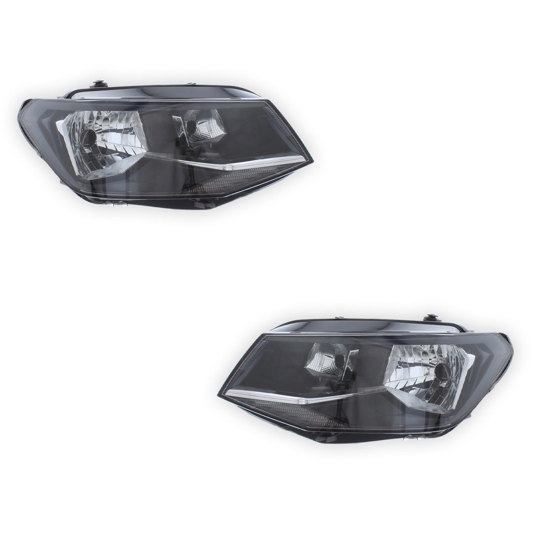 Volkswagen Caddy Black Headlights 2015 - 2021 OEM-Style Aftermarket Left & Right