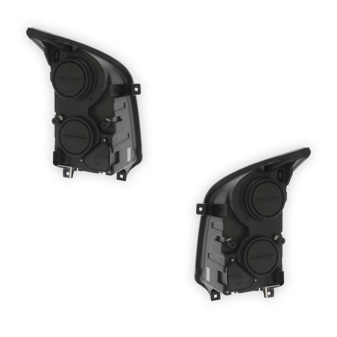 Volkswagen Crafter Black Headlights 2006 - 2013 OEM-Style Aftermarket Left & Right