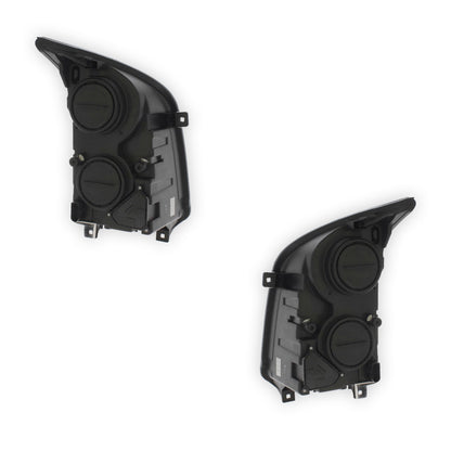 Volkswagen Crafter Black Headlights 2006 - 2013 OEM-Style Aftermarket Left & Right