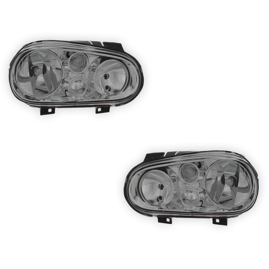 Volkswagen Golf MK4 Black Headlights 1998 - 2003 OEM-Style Aftermarket Left & Right