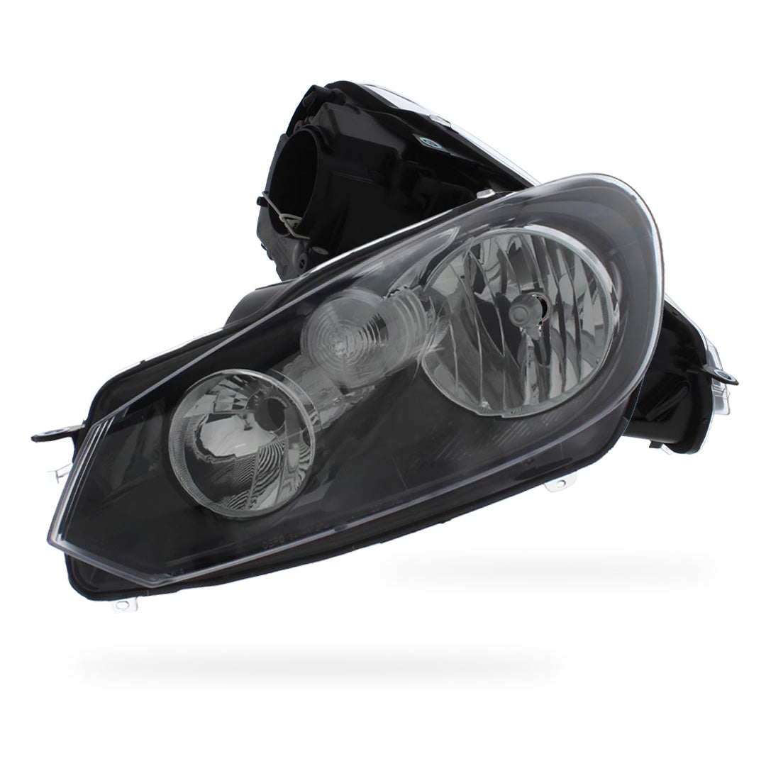 Volkswagen Golf MK6 Black Headlights 2009 - 2013 OEM-Style Aftermarket Left & Right