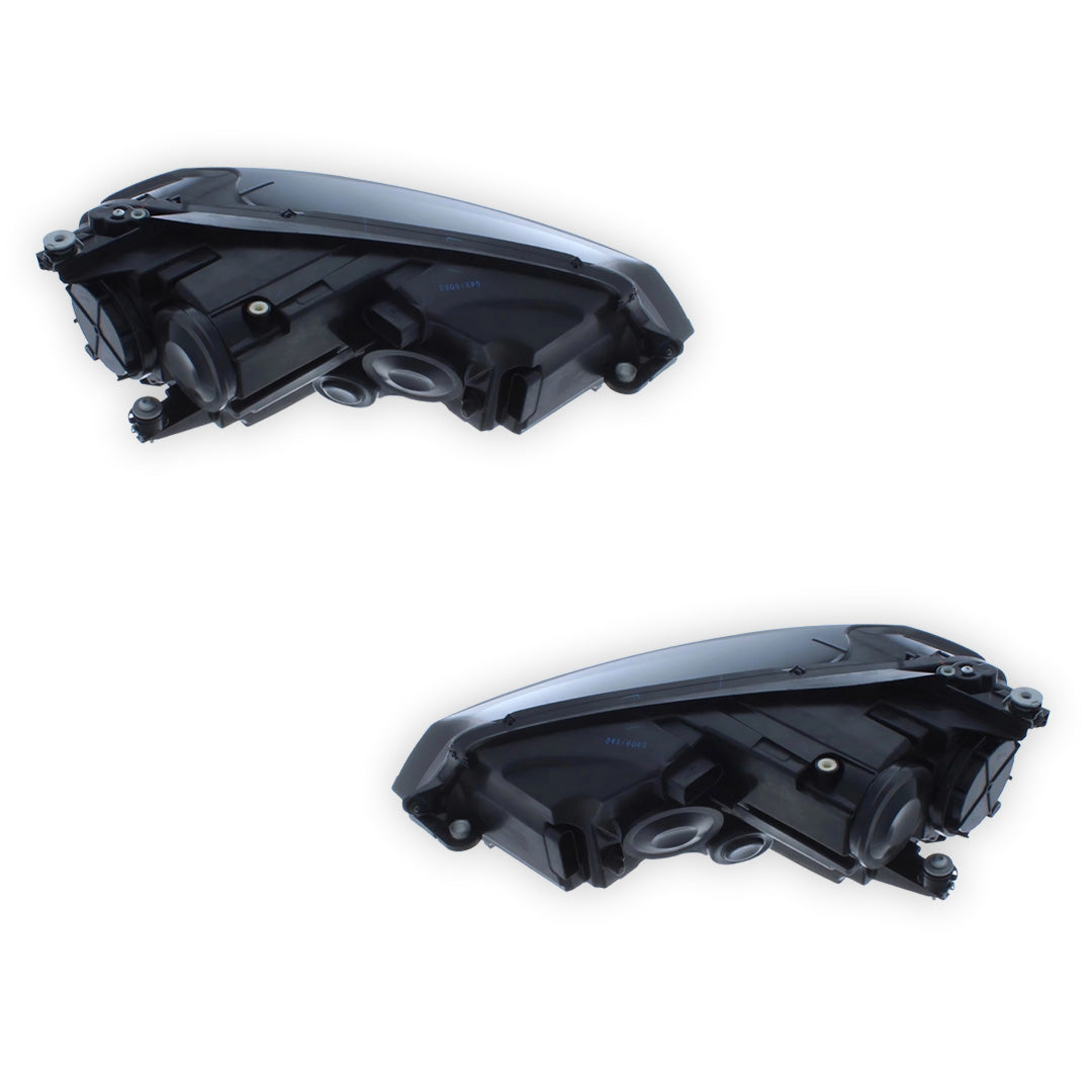 Volkswagen Golf MK7 Black Headlights 2012 - 2017 OEM-Style Aftermarket Left & Right
