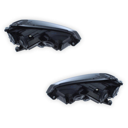 Volkswagen Golf MK7 Black Headlights 2012 - 2017 OEM-Style Aftermarket Left & Right