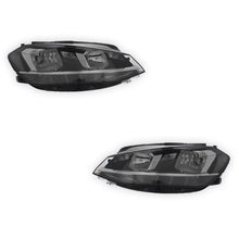 Volkswagen Golf MK7 Black Headlights 2017 - 2020 OEM-Style Aftermarket Left & Right
