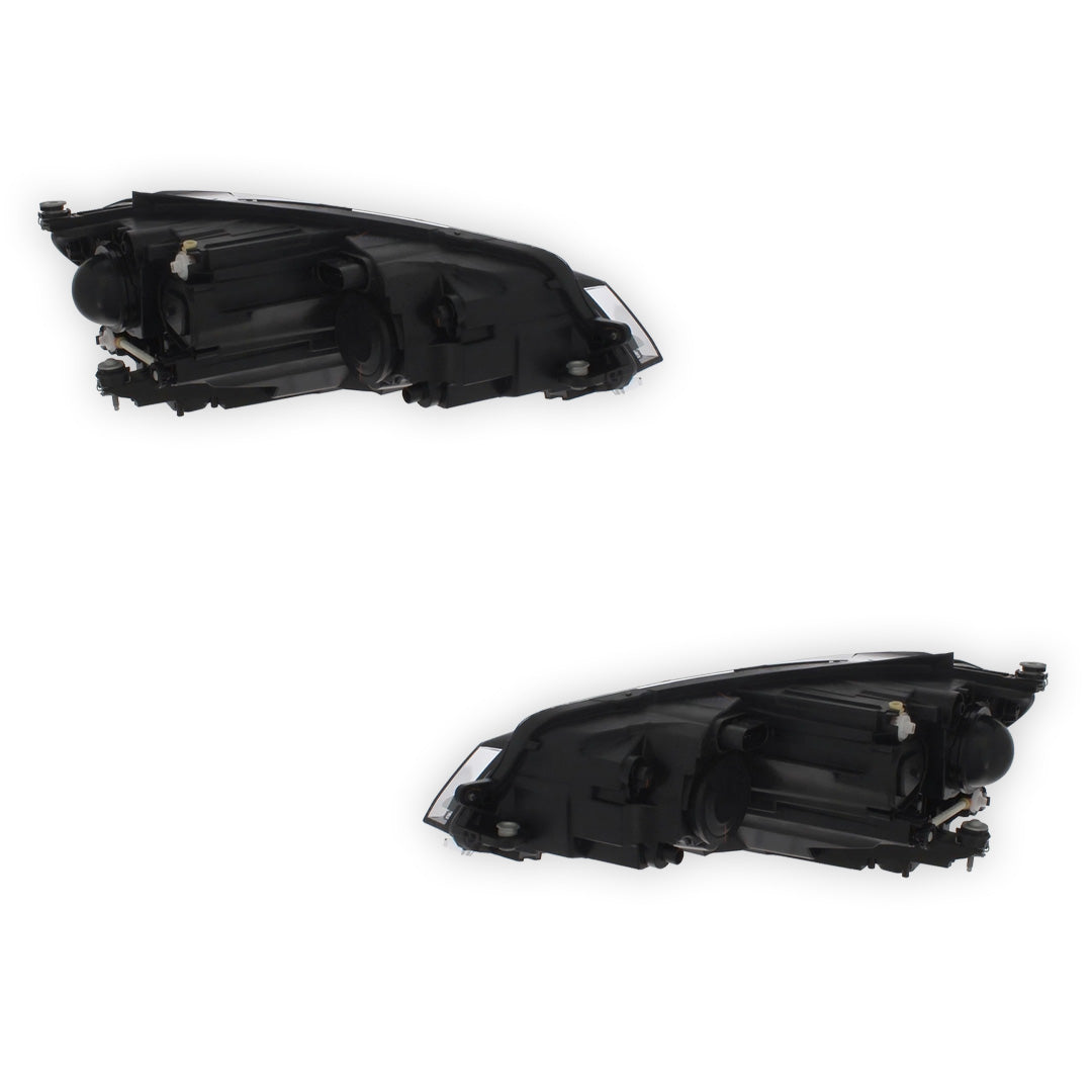 Volkswagen Golf MK7 Black Headlights 2017 - 2020 OEM-Style Aftermarket Left & Right