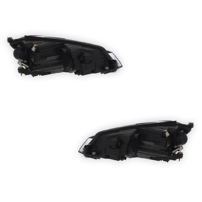 Volkswagen Golf MK7 Black Headlights 2017 - 2020 OEM-Style Aftermarket Left & Right