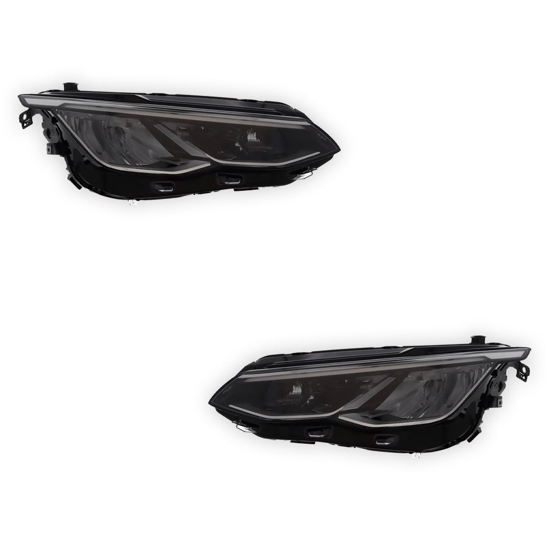 Volkswagen Golf MK8 Black Headlights 2020 - 2024 OEM-Style Aftermarket Left & Right
