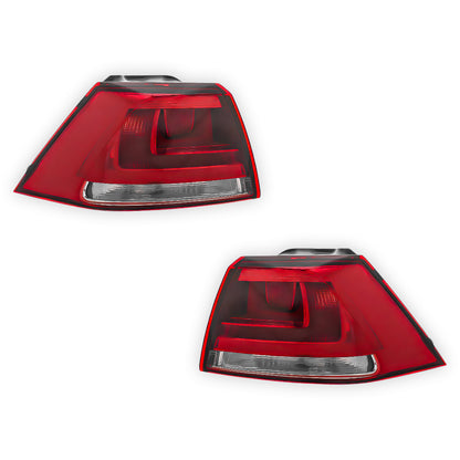 Volkswagen Golf Mk7 Outer Rear Tail Lights 2012 - 2017 OEM-Style Aftermarket Left & Right