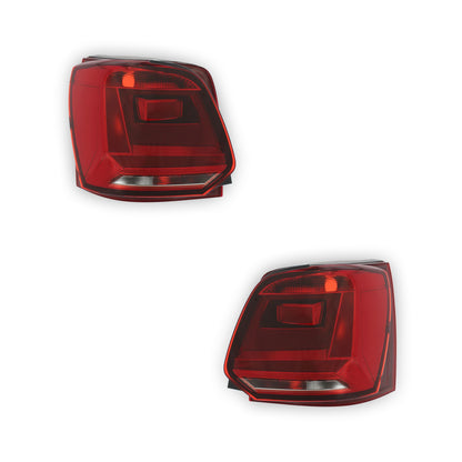 Volkswagen Polo 6R Mk5 Rear Tail Lights 2014 - 2018 OEM-Style Aftermarket Left & Right