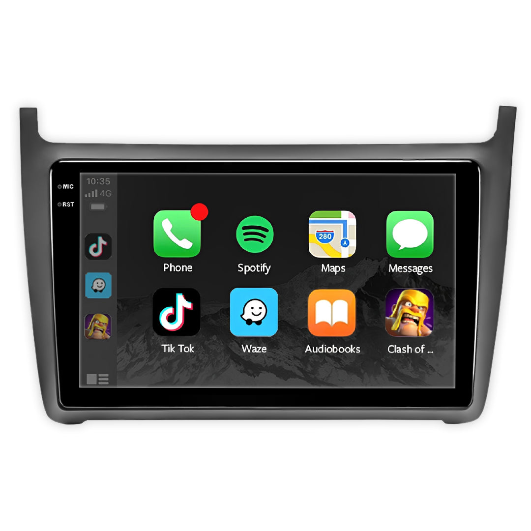Volkswagen Polo 6R (2010 - 2017) 9" Wireless Android 13 Touchscreen Stereo for Apple CarPlay / Android Auto