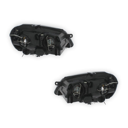 Volkswagen Polo MK4 9N3 Chrome Headlights 2005 - 2010 UEM-Style Aftermarket Left & Right