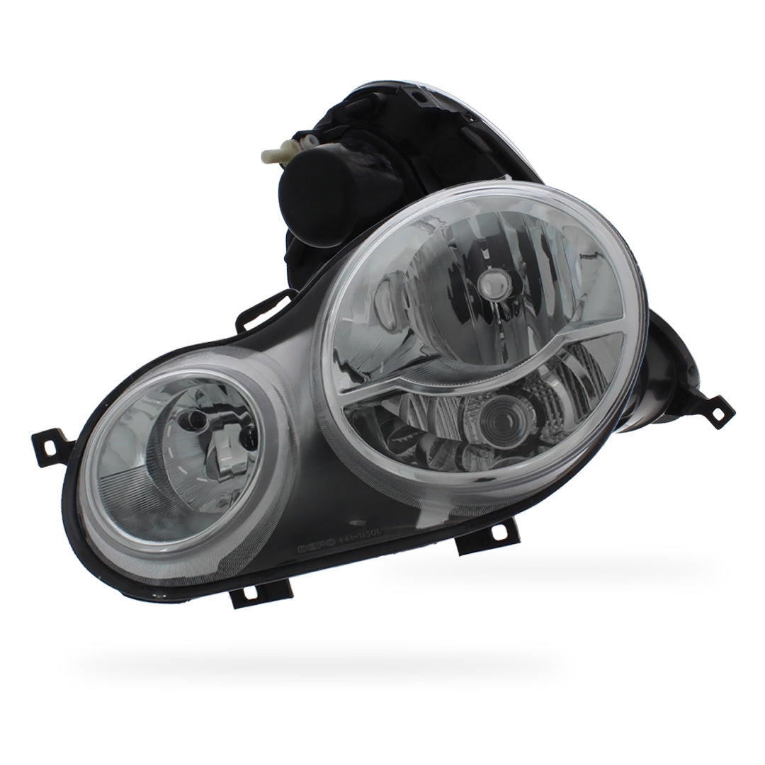 Volkswagen Polo MK4 9N Black Headlights 2002 - 2005 OEM-Style Aftermarket Left & Right