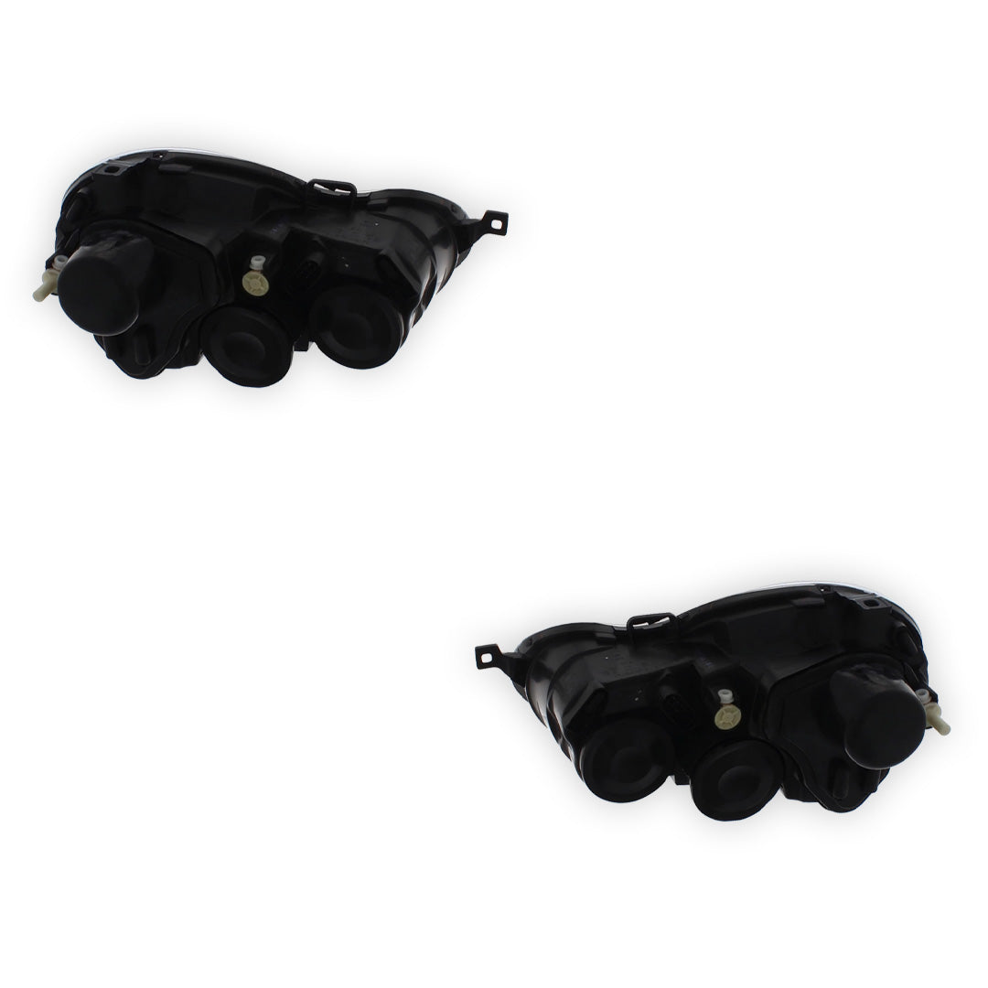 Volkswagen Polo MK4 9N Black Headlights 2002 - 2005 OEM-Style Aftermarket Left & Right