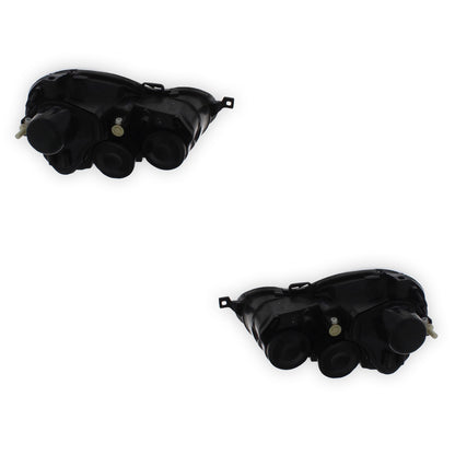 Volkswagen Polo MK4 9N Black Headlights 2002 - 2005 OEM-Style Aftermarket Left & Right