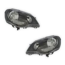 Volkswagen Polo MK4 GTI 9N3 Black Headlights 2006 - 2010 OEM-Style Aftermarket Left & Right