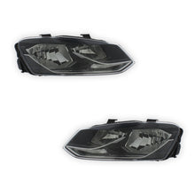 Volkswagen Polo MK5 6R Black Headlights 2014 - 2018 OEM-Style Aftermarket Left & Right