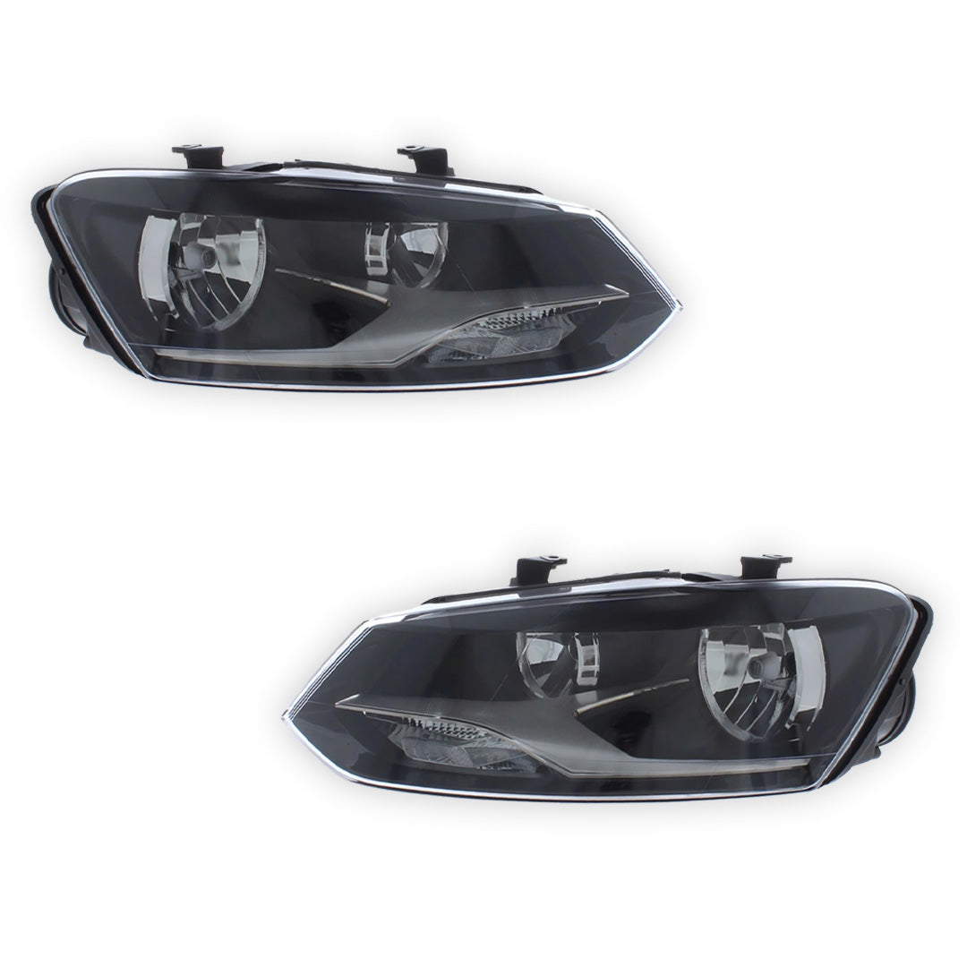 Volkswagen Polo MK5 R6 Headlights 2009 - 2015 OEM-Style Aftermarket Left & Right