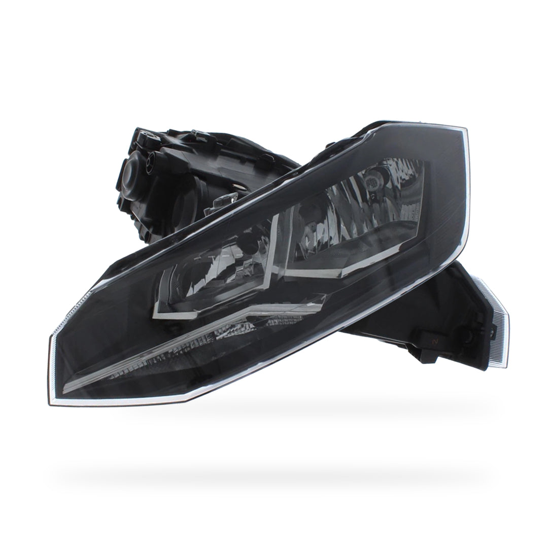 Volkswagen Polo MK6 Black Headlights 2017 - 2022 OEM-Style Aftermarket Left & Right