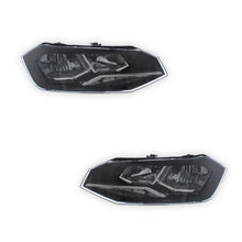 Volkswagen Polo MK6 Black Headlights 2017 - 2022 OEM-Style Aftermarket Left & Right
