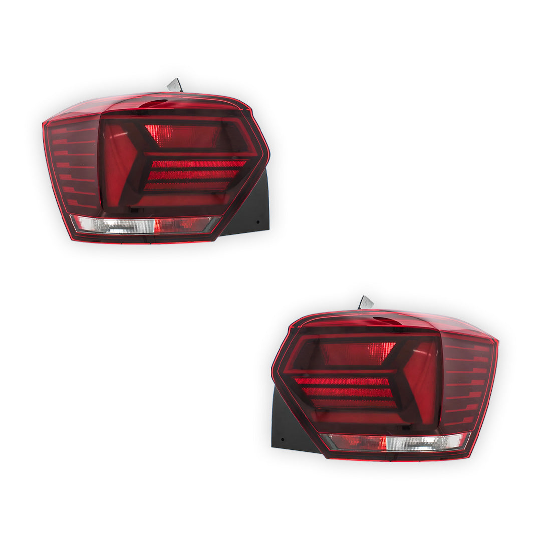 Volkswagen Polo Mk6 Rear Tail Lights 2017 - 2022 OEM-Style Aftermarket Left & Right