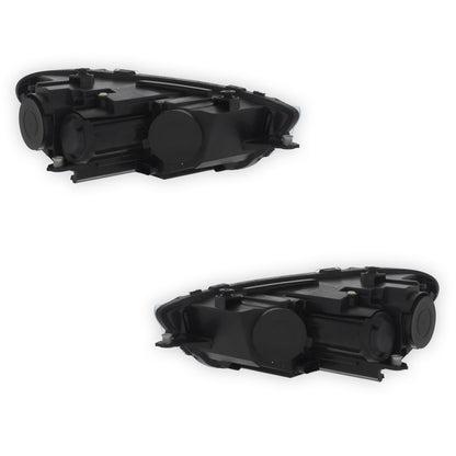 Volkswagen Scirocco Black Headlights 2008 - 2015 OEM-Style Aftermarket Left & Right