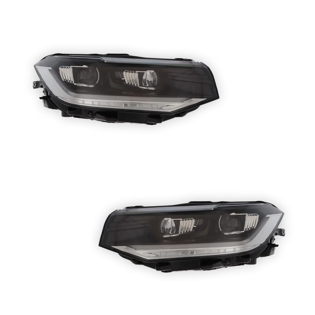 Volkswagen T-Cross Black Headlights 2019 - 2024 OEM-Style Aftermarket Left & Right
