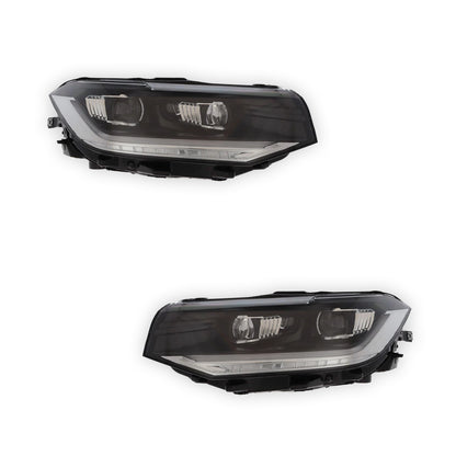 Volkswagen T-Cross Black Headlights 2019 - 2024 OEM-Style Aftermarket Left & Right