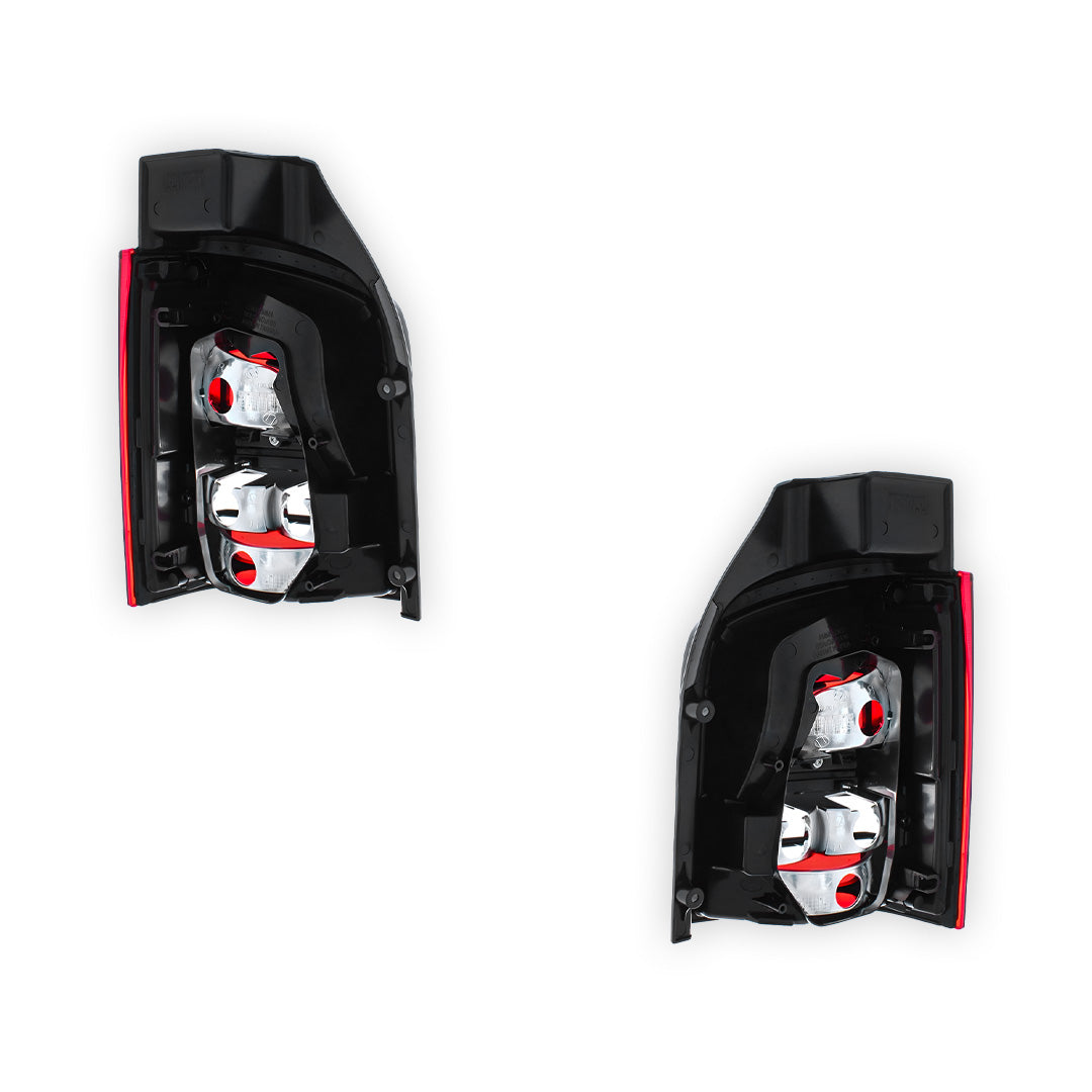 Volkswagen T5 Transporter Clear Rear Tail Lights 2010 - 2016 OEM-Style Aftermarket Left & Right