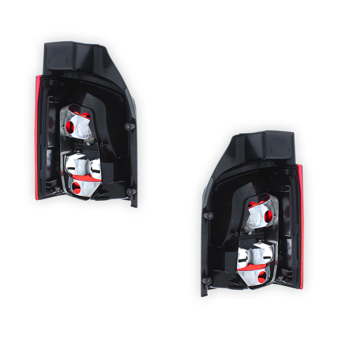 Volkswagen T5 Transporter Smoked Rear Tail Lights 2010 - 2016 OEM-Style Aftermarket Left & Right