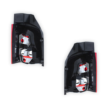 Volkswagen T5 Transporter Smoked Rear Tail Lights 2010 - 2016 OEM-Style Aftermarket Left & Right
