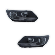 Volkswagen Tiguan Black Headlights 2011 - 2017 OEM-Style Aftermarket Left & Right
