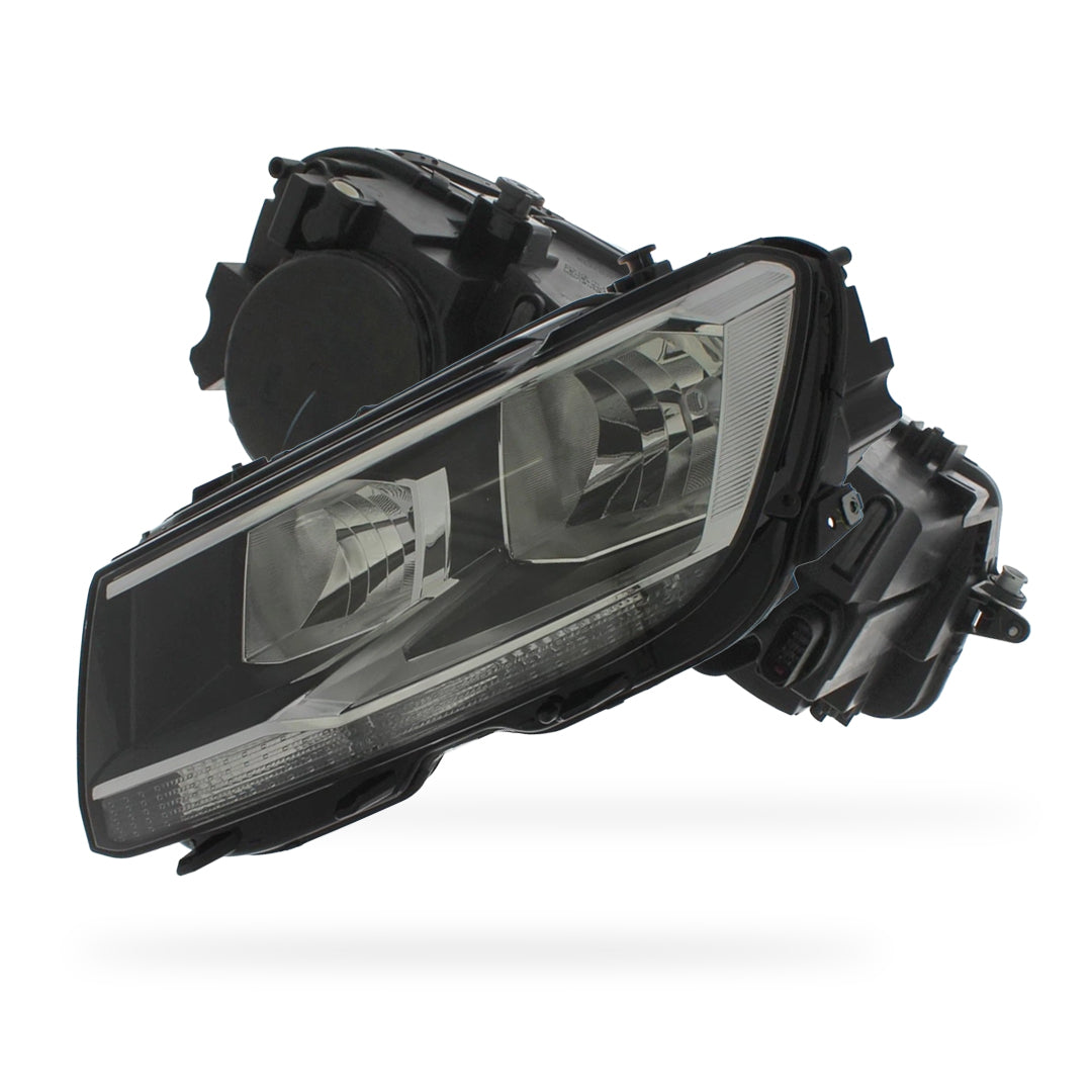 Volkswagen Tiguan Black Headlights 2016 - 2021 OEM-Style Aftermarket Left & Right