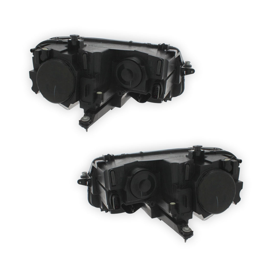 Volkswagen Tiguan Black Headlights 2016 - 2021 OEM-Style Aftermarket Left & Right