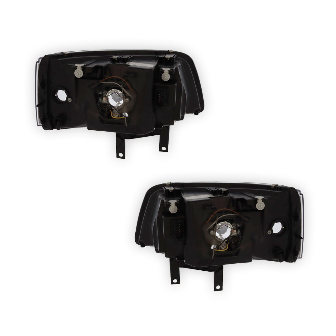 Volkswagen Transporter T5 Black Headlights 2003 - 2010 OEM-Style Aftermarket Left & Right
