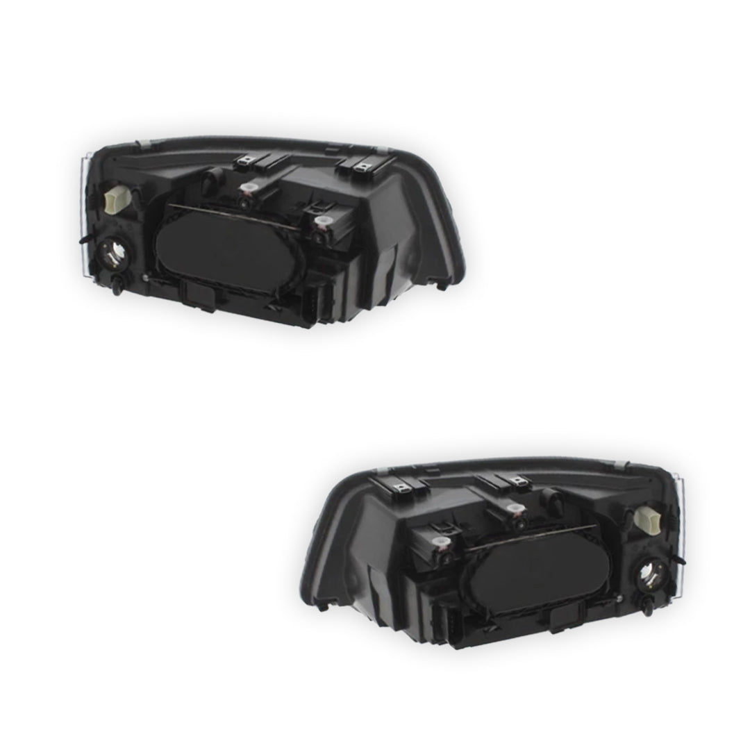Volkswagen Transporter T5 Twin Reflector Black Headlights 2003 - 2010 OEM-Style Aftermarket Left & Right