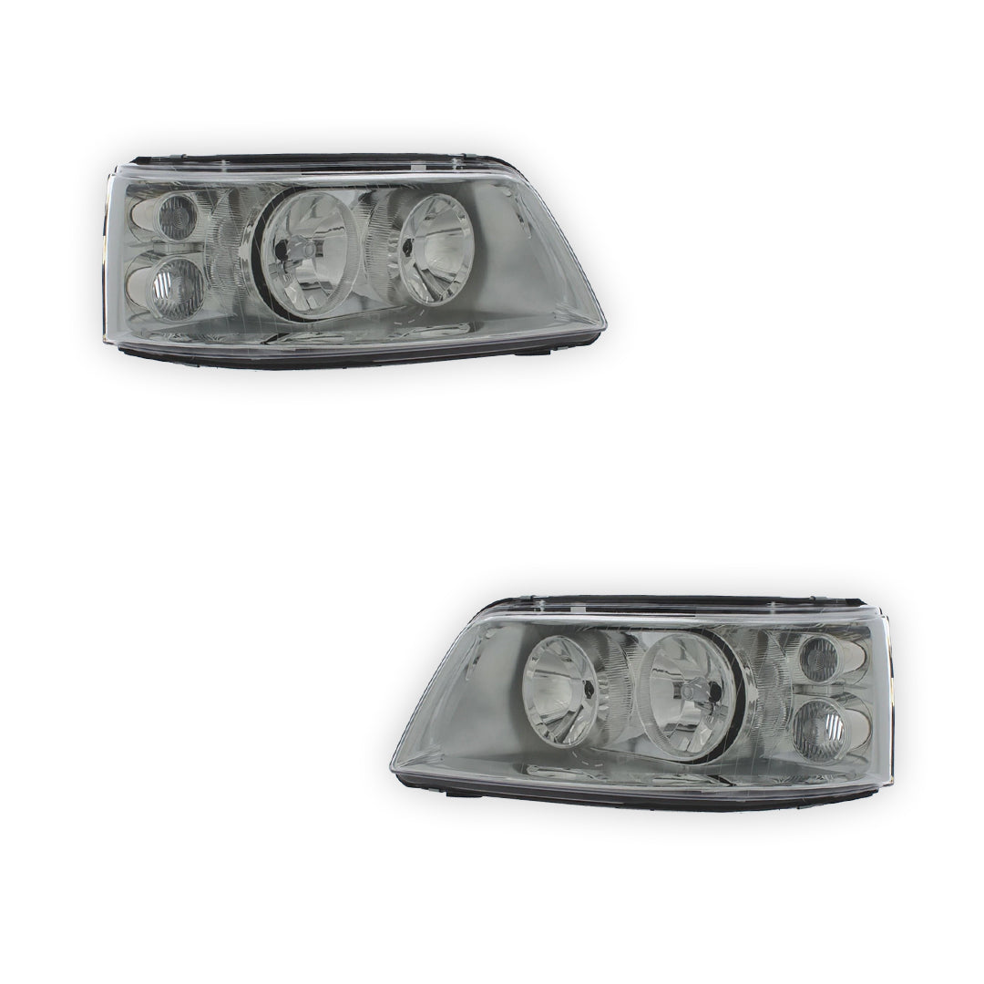 Volkswagen Transporter T5 Caravelle Black Headlights 2003 - 2010 OEM-Style Aftermarket Left & Right