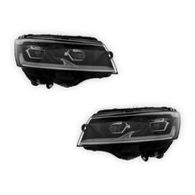 Volkswagen Transporter T6.1 Black Headlights 2019 - 2023 OEM-Style Aftermarket Left & Right