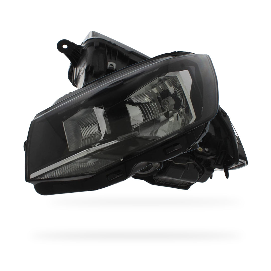 Volkswagen Transporter T6 2015 - 2020 OEM-Style Black Single H4 Bulb Reflector Type Headlights Left & Right